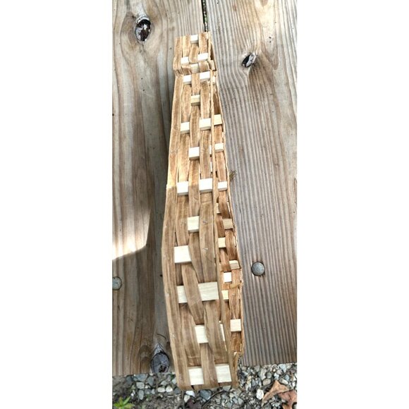 Handwoven Kentucky State Shaped Basket 20" X 9" X 2.5" Rustic Decor/Gift basket/ - Picture 4 of 5